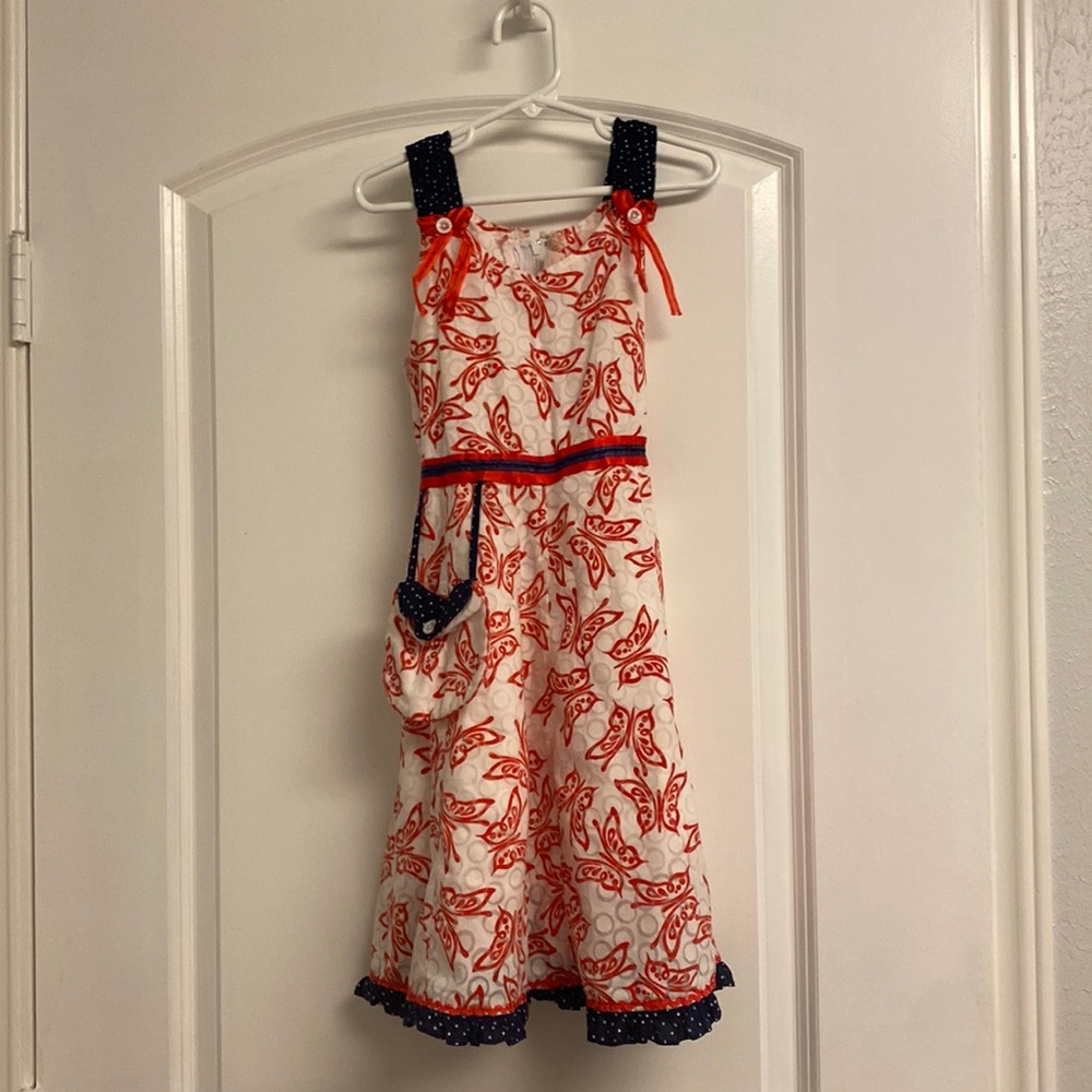 Adorable 🇱🇷 Red White and Blue Girls Dress